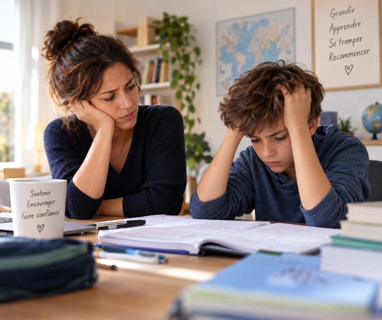 « Quelle place est-ce que j’occupe quand je lui explique ? » — Ce qui se joue vraiment au moment des devoirs